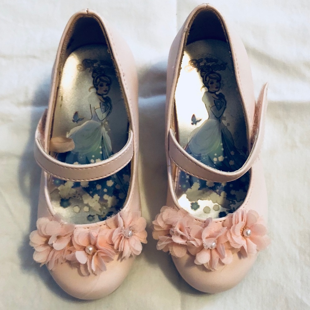 EUC baby pink toddler girl dress shoes